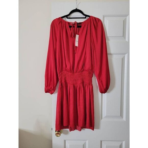 WHBM Drop Waist Blouson Dress $185 S NWT - Picture 1 of 10